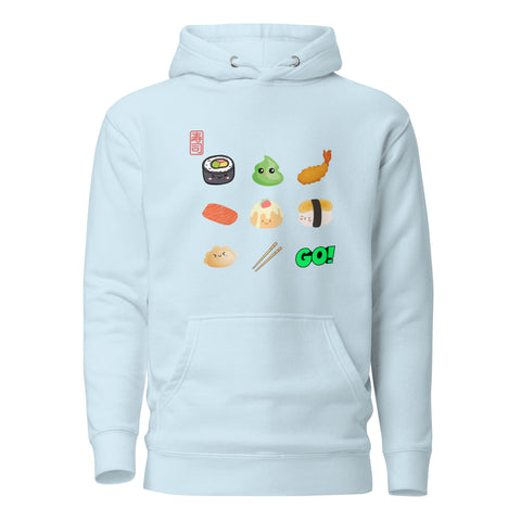 I Love Sushi Go Hoodies