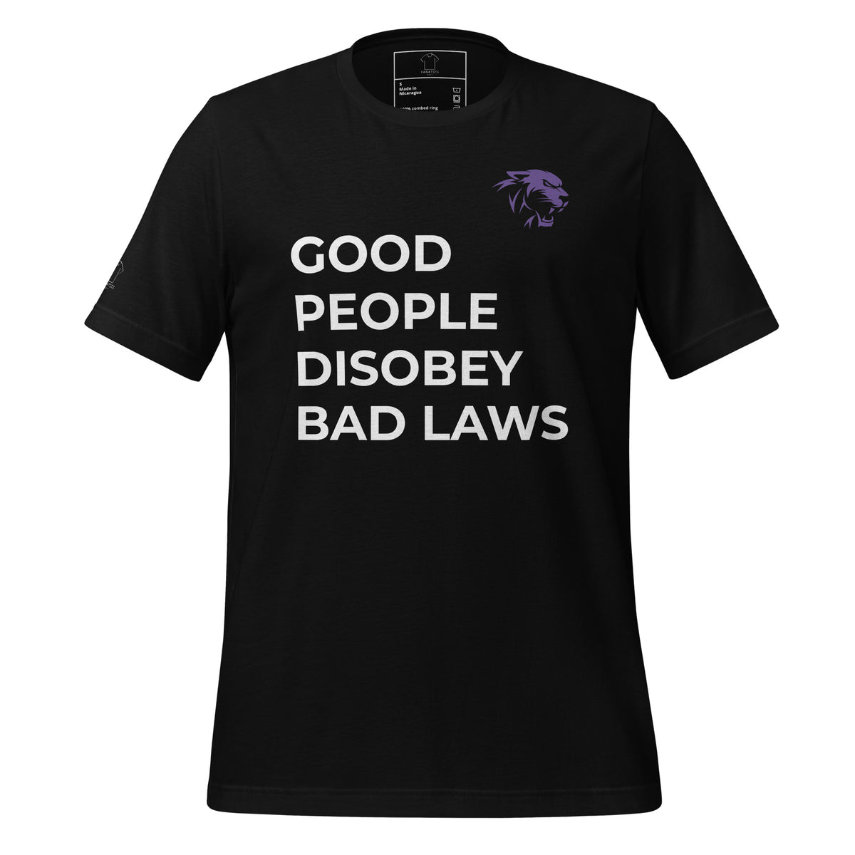 Good People Disobey Bad Laws Panther T-shirt