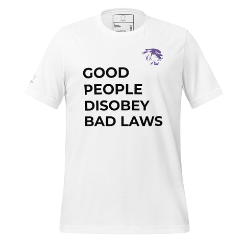 Good People Disobey Bad Laws Panther T-shirt