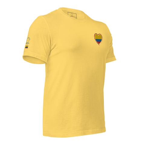 Colombia Heart Fan Supporter Fashion T-shirt